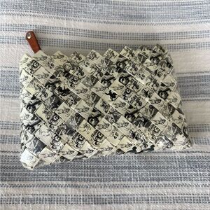 Nahui Ollin Black and White Clutch